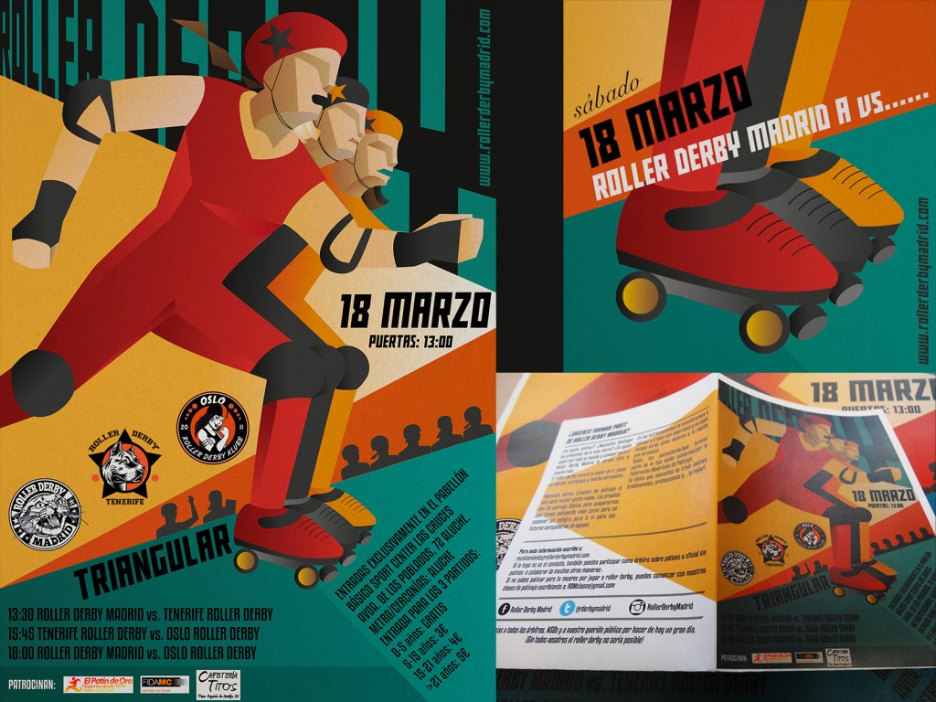 Soviet-style Roller Derby&nbsp;Poster