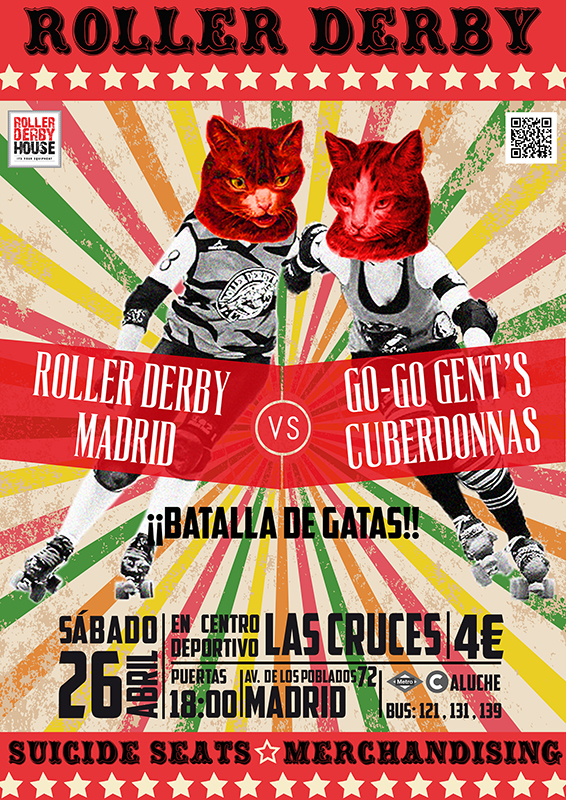 Circus-style Roller Derby&nbsp;Poster